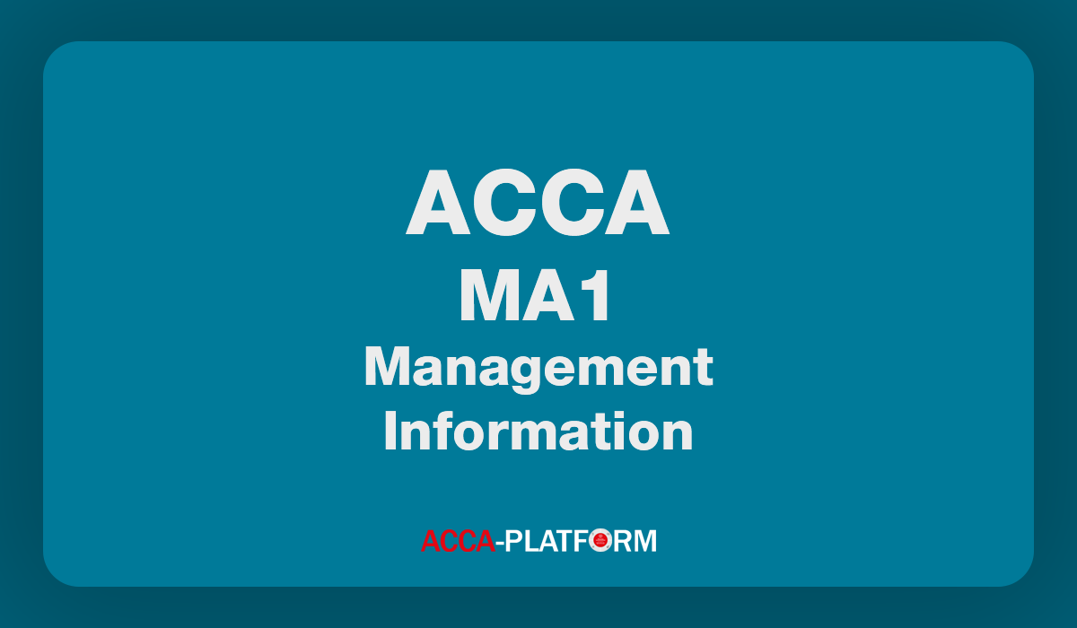 MA1 Management Information Practice and Revision | Kplan